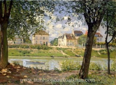 Village On The Banks Of The Seine