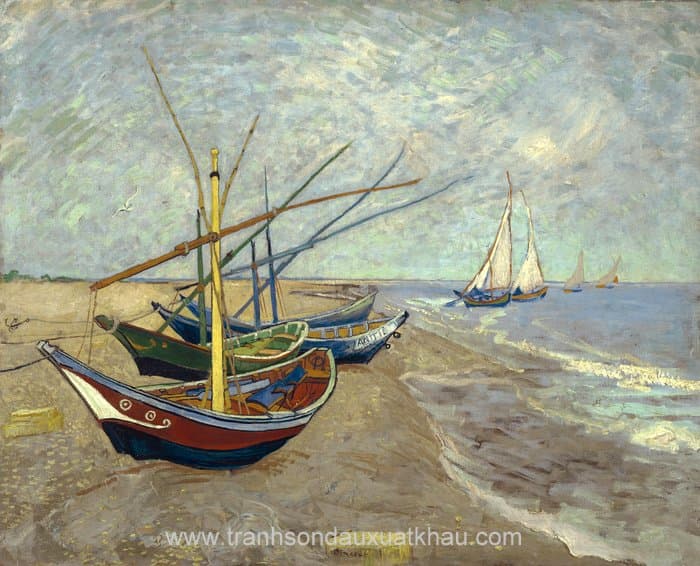 Fishing Boats on the Beach at Saintes-Maries